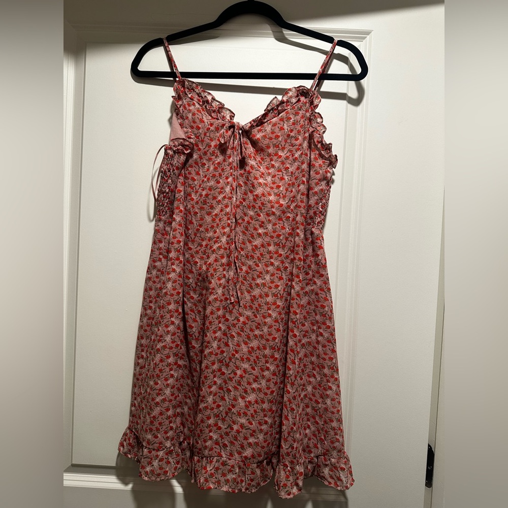 Dress Forum Pink and Red Floral Dress